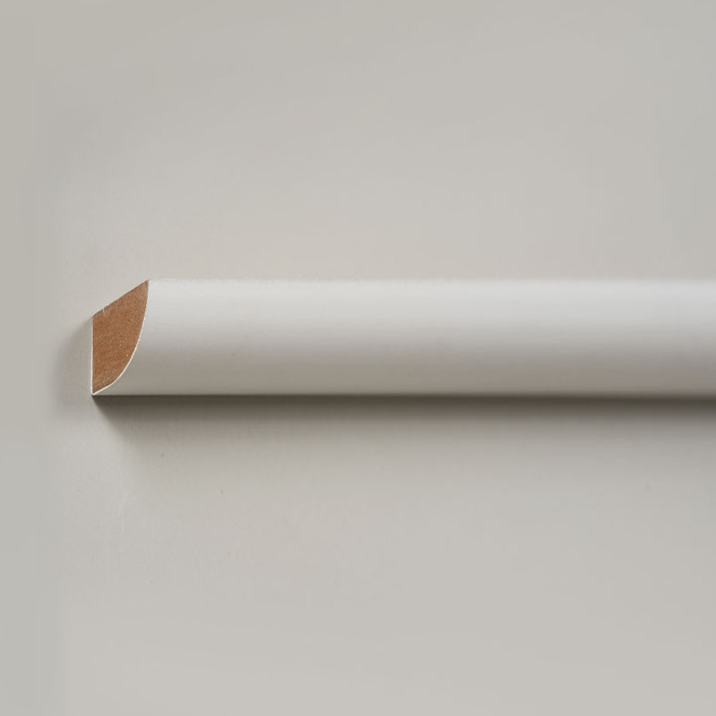 MDF Quarter Round Moulding (Filler-Primed & Pearl White)    1/2