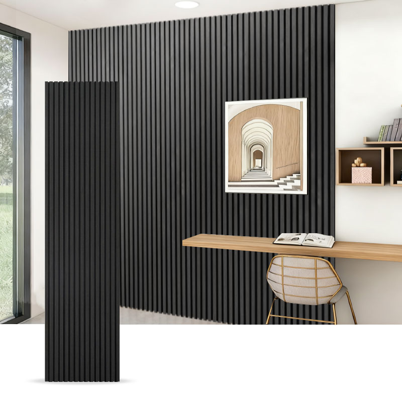 Grille Wall/Acoustic Wall Panel (Single-Side PVC Wrapped) – Wood-Grain / Stone-Grain / Solid Color    2400/2700mm x 600mm